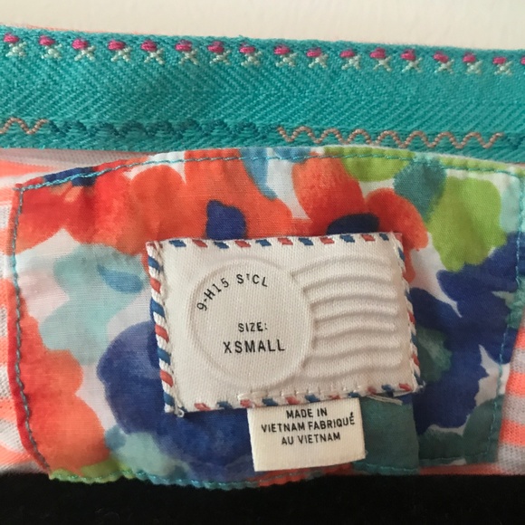 [Anthropologie Postmark Postage Stamp Ruffle Shirt - Picture 2 of 5